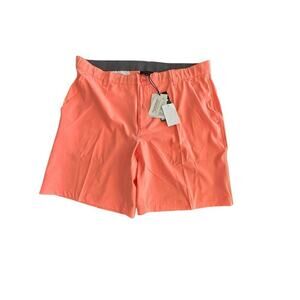 NWT Swannies Men's Coral Orange Sully Golf Shorts 38